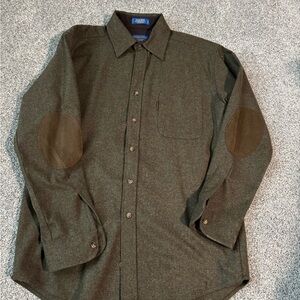 Pendleton Trail shirt - Olive Green Casual Button Down Shirt men’s Medium